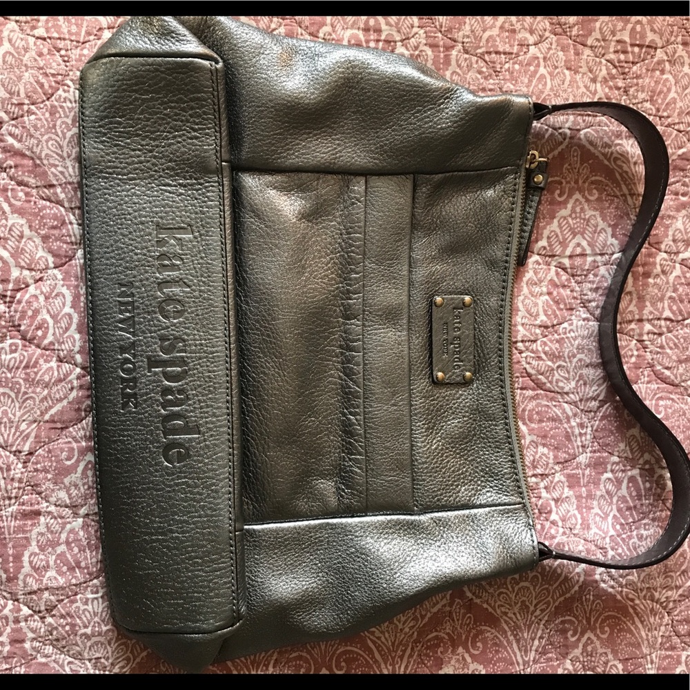 Silver Kate Spade purse